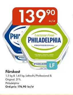 Snabbgross PHILADELPHIA Färskost erbjuda