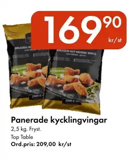 Snabbgross TOP TABLE Panerade kycklingvingar erbjuda