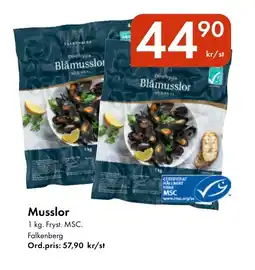 Snabbgross FALKENBERG Musslor erbjuda