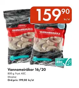 Snabbgross MIRAMAR Vannameiräkor 16/20 erbjuda