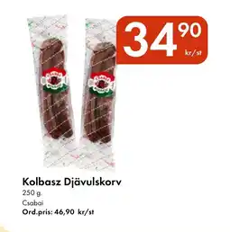Snabbgross Kolbasz djävulskorv erbjuda