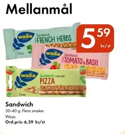 Snabbgross WASA Sandwich erbjuda