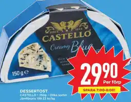 Willys Dessertost Castello erbjuda