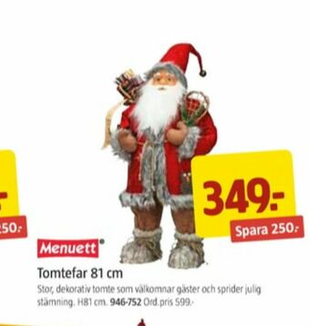 Menuett Jultomte