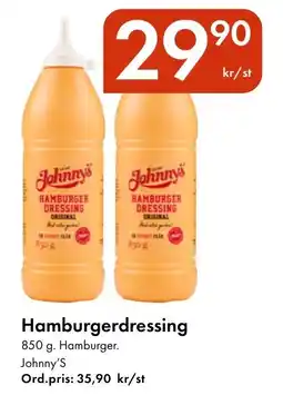 Snabbgross JOHNNY'S Hamburgerdressing erbjuda