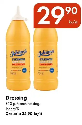 Snabbgross JOHNNY'S Dressing erbjuda