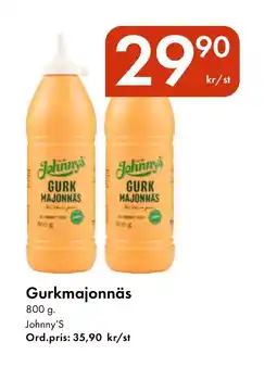 Snabbgross JOHNNY'S Gurkmajonnäs erbjuda