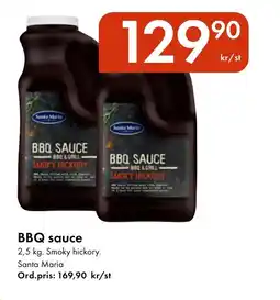 Snabbgross SANTA MARIA Bbq sauce erbjuda