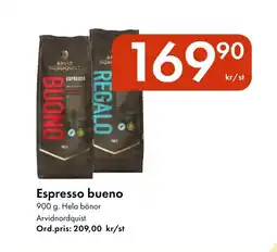 Snabbgross ARVIDNORDQUIST Espresso bueno erbjuda