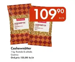 Snabbgross GASTRINO Cashewnötter erbjuda
