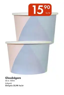 Snabbgross Glassbägare erbjuda