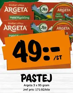Bazaar Food market ARGETA Pastej erbjuda