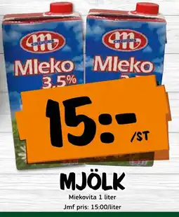 Bazaar Food market MIEKOVITA Mjölk erbjuda