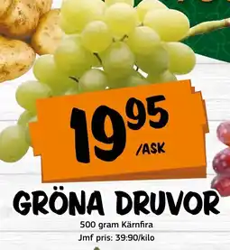 Bazaar Food market Gröna druvor erbjuda