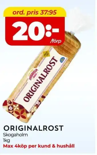 Matrix Butikerna SKOGAHOLM Originalrost erbjuda