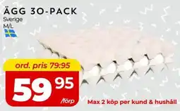Matrix Butikerna Ägg 30-pack erbjuda
