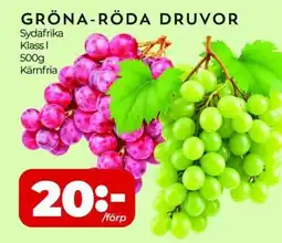 Matrix Butikerna Gröna-röda druvor erbjuda