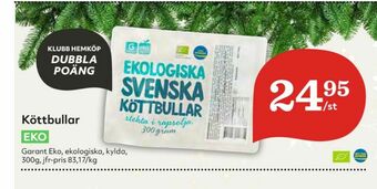 Hemköp Garant Köttbullar erbjuda