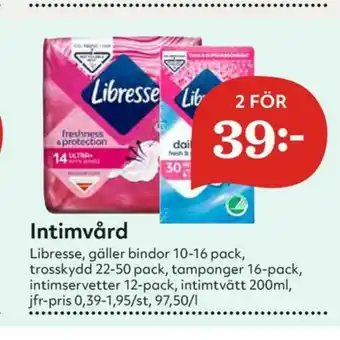 Hemköp Libresse Tvättservetter erbjuda
