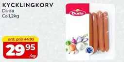 Matrix Butikerna DUDA Kycklingkorv erbjuda
