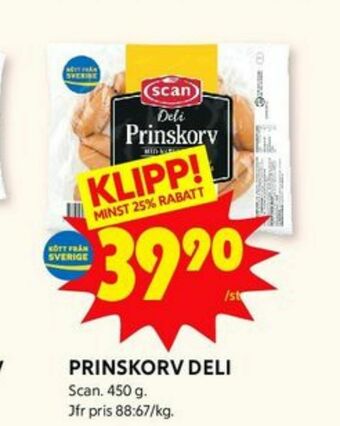 ICA Kvantum Scan Deli Prinskorv erbjuda