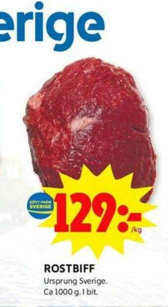 ICA Kvantum Rostbiff erbjuda