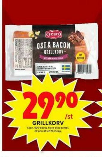 ICA Maxi Scan Grillkorv erbjuda