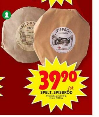 ICA Maxi Pyramidbröd Knäckebröd erbjuda