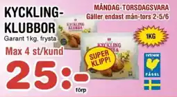 Nya Pulsen GARANT Kyckling- klubbor erbjuda
