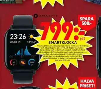 ICA Maxi Amazfit Smart Watch erbjuda