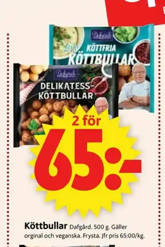 ICA Supermarket Dafgårds Köttbullar erbjuda
