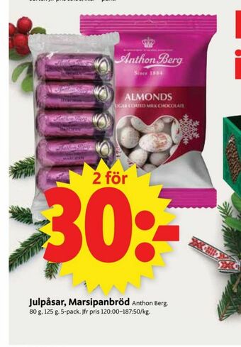 ICA Supermarket Anthon Berg Marsipanbröd erbjuda