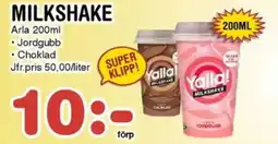Nya Pulsen ARLA Milkshake erbjuda