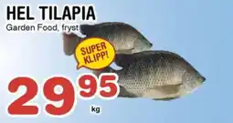 Nya Pulsen Hel tilapia erbjuda
