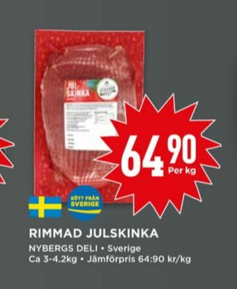 Willys Nybergs Deli Julskinka erbjuda
