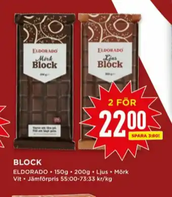 Willys Eldorado Blockchoklad erbjuda
