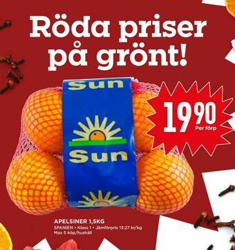 Willys Hemma Sun Apelsiner erbjuda