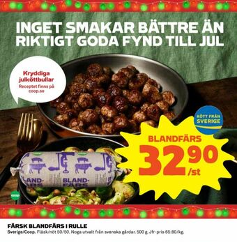Coop Coop Blandfärs erbjuda