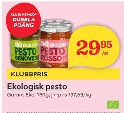Östenssons Ekologisk pesto erbjuda