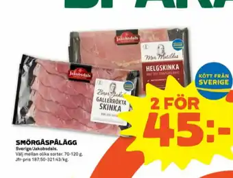 Coop Forum Jakobsdals Smörgåspålägg erbjuda