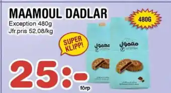 Nya Pulsen MAAMOUL DADLAR erbjuda