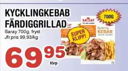 Nya Pulsen KYCKLINGKEBAB FÄRDIGGRILLAD erbjuda