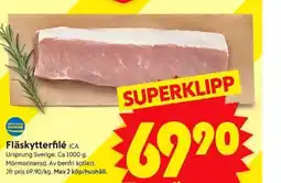 ICA Supermarket Fläskytterfilé ICA. erbjuda