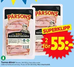 ICA Supermarket Tunna skivor erbjuda