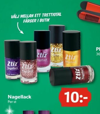 DollarStore ZTIZ Nagellack erbjuda
