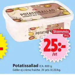ICA Supermarket Potatissallad ICA. erbjuda