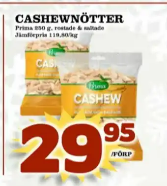 Matdax Prima Cashewnötter erbjuda
