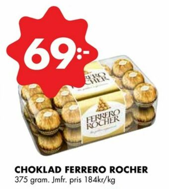 ÖoB Ferrero Rocher Chokladask erbjuda