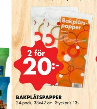 ÖoB Bakplåtspapper erbjuda
