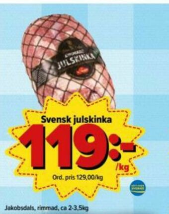 Östenssons Jakobsdals Julskinka erbjuda